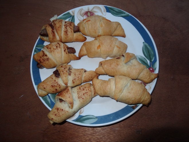 Croissants with 4 different fillings 